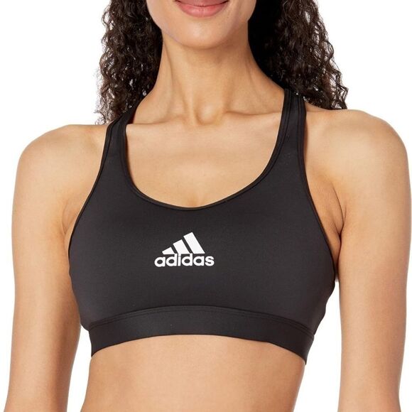 Adidas FJ7262 Don't Rest Alphaskin Women Black Polyester Padded Sports Bra (XS) - Picture 2 of 16